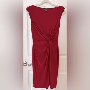Ralph Lauren Elegant Strapless Scarlet Dress Medium